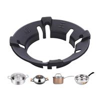 Anello di supporto per wok realizzato in ghisa per fornelli che fa risparmiare tempo | Utensili WOK in acciaio al carbonio accelerano la cottura, la griglia, la griglia, risparmia energia