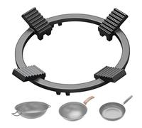 Anello di supporto per wok, scaffale per stufa a gas da cucina, supporto universale per padella ispessita, antiscivolo, per wok in acciaio al carbonio, pentole con fondo rotondo