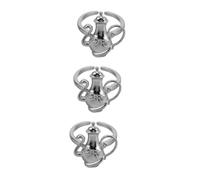 Anello di teiera anello a vela decorazioni per barche ornamenti retrò con alloggiamento del cardigan grezza di pizzo anelli unici anelli di spalla di denim anelli di temperamento anelli di gabine