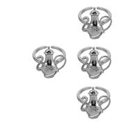 Anello di teiera anello a vela decorazioni per barche ornamenti retrò con alloggiamento del cardigan grezza di pizzo anelli unici anelli di spalla di denim anelli di temperamento anelli di gabine
