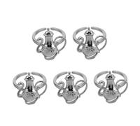Anello di teiera anello a vela decorazioni per barche ornamenti retrò con alloggiamento del cardigan grezza di pizzo anelli unici anelli di spalla di denim anelli di temperamento anelli di gabine