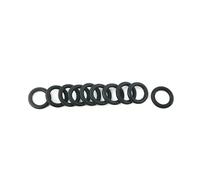 Anello di tenuta, 100 pezzi, 3 mm di spessore, guarnizione O-ring nera, diametro esterno 10-20 mm, guarnizioni O-ring resistenti all'olio NBR, 12x6x3 mm(17x11x3mm)