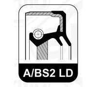 Anello di tenuta ACM (Poliacrilico- Caucciù) 871.070 ELRING per VW AUDI SEAT