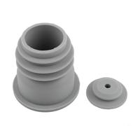 Anello di tenuta deodorante per tubo di scarico, con copertura in silicone, per lavatrice, lavello, mocio, piscina, tubi dell'acqua, grigio, S, M, L (S)