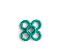 Anello di tenuta Guarnizioni O-ring in gomma CS spessore FKM verde 2,5 mm diametro esterno 7/8/9/10-50 mm guarnizione O-ring guarnizione rondella carburante - (dimensioni: 11x2,5 mm-20 pezzi)(24x2.5mm