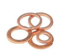 Anello di tenuta in ottone Rondella in rame for tappo coppa olio M5-M60 10 pezzi(M27X35X2mm 3pcs)