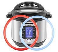 Anello di tenuta in silicone per Instant Pot 8Qt, adatto per Instant Pot Duo 8 Quart, Lux 8 Quart, Duo Plus 8 Quart, Ultra 8 Quart, Viva 8 Quart Savory Sky Blue & Sweet Cherry Red - Confezione da 2