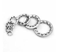 Anello di tenuta Kit O-ring in gomma 390 pezzi Rondelle di bloccaggio dente interno in acciaio inossidabile 304 Rondella anti-allentamento Kit assortimento M3-M12 Guarnizione di tenuta