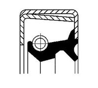 Anello di tenuta mozzo NBR (Nitrile-Butadiene-Caucciù) 19015061B CORTECO