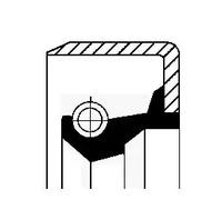 Anello di tenuta mozzo NBR (Nitrile-Butadiene-Caucciù) 19015075B CORTECO