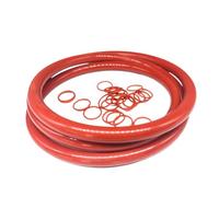 Anello di tenuta rotondo rosso, Guarnizione di tenuta O-ring in gomma rossa, confezione da 2, rondelle di tenuta metriche, dimensioni multiple, diametro del filo 8,6 mm(157.8mm x 175mm x 8.6mm)
