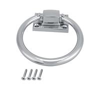 Anello di tiraggio a goccia in argento lucido - Maniglie per mobili di alta qualità per un design d'interni elegante - utilizzo versatile come battenti per porte in legno, maniglie per sedie e