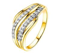 Anello Di Torta Gioielli da donna regolabili Elegante pietra preziosa Anello d'amore Decorazioni per feste Ornamenti Cucinare Anelli per Gli Uomini (Gold, 6)