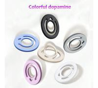 Anello di trazione in silicone liquido, supporto magnetico per telefono - Nuovo supporto magnetico MagSafe in silicone per telefono, compatibile con iPhone 12 13 14 15 16, compatibile con iPhone e tel