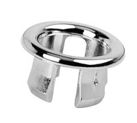 Anello di troppopieno per lavello, guarnizione di dimensioni standard, struttura in PP galvanizzata, guarnizione di scarico sicura, accessorio per lavandino da bagno con protezione antigoccia