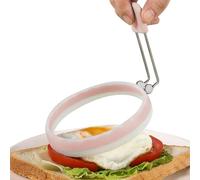 Anello di uova in silicone intorno a 4 pollici -Anello di pentola di uova di alta qualità non acconciata, anelli di per arrostire le frittelle di hamburger di, da cucina a forma