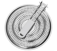 Anello diffusore di calore in acciaio inox per stufe a gas ed elettriche, per uniformare le transizioni di temperatura ed evitare improvvise ebollizioni (acciaio inossidabile)