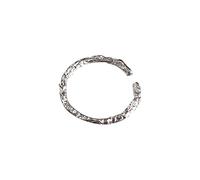 Anello Donna Anello regolabile con apertura della personalità in argento S925 per dito indice femminile stile semplice Anelli Coppia (Silver, One Size)