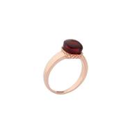 Anello Donna BROSWAY CARILLON BCI31B Acciaio Rosè Pietra Bordeaux Misura 14