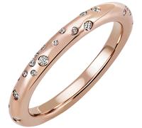 Anello Donna Con 34 Verstreuten Diamanti Brillanti 585 Oro Rosso Oro Rosa
