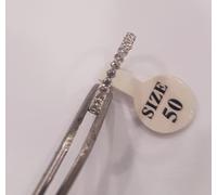 Anello donna eternity argento 925 zirconi bianchi misura 10-16-18 Ring Silver