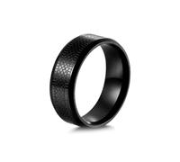 Anello Donna Fascia, Anello Personalizzato Nero Acciaio Inossidabile Taglia 22 Modello Serpente da 7,6 mm Custom Regalo per Figlia Valentines Day