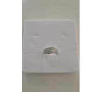 ANELLO Donna Fascia Pavè Con Zirconi Tondi Bianchi In ORO BIANCO 18 Karati 750%