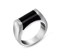 Anello Donna Fedina, Anello Fidanzamento Acciaio Inossidabile Donna Taglia 12 Geometrico Lucido 7,5 mm Personalized Regalo per Migliore Amico