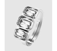 ANELLO DONNA IN ACCIAIO CON CRISTALLI BIANCHI