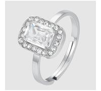 ANELLO DONNA IN ACCIAIO CRISTALLI E ZIRCONE