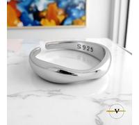 ANELLO DONNA INRREGOLARE IN ARGENTO 925 RODIATO COLORE ARGENTO VINCENT PAUL
