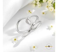 ANELLO DONNA INTRECCIATO IN ARGENTO 925 COLORE ARGENTO VINCENT PAUL