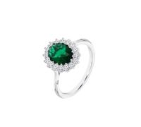 LOTUS SILVER LP3459-3/314 Colori Argento Geometrico Zirconia Set Anello per Le Donne, 314, Argento