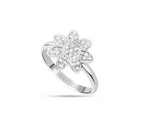 ANELLO DONNA,MISURA 14,SECTOR GIOIELLI,ACCIAIO,FLOWER,ZIRCONI,SAIT01014,ADELE