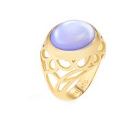 Anello Donna MORELLATO KALEIDO Acciaio Gold Dorato Pietra Viola 4 Misure