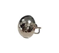 Anello donna NALI' bombato tondo in acciaio inox modello Dora colore ARGENTO