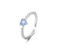 Anello donna ragazza linea Dazzly Gioielli S'AGAPO SDZ127 pietra cuore azzurro
