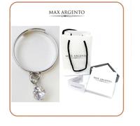 ANELLO DONNA REGOLABILE ARGENTO 925 PENDENTE CIONDOLO PUNTO LUCE