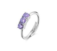 Anello Donna S'Agapõ Acciaio Regolabile Zirconi