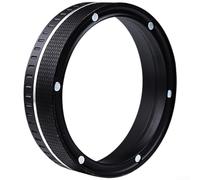 Anello dosatore a rete in stile italiano, imbuto magnetico in lega di alluminio, per uso anti-fuoriuscita su macchine da caffè e moka (A)