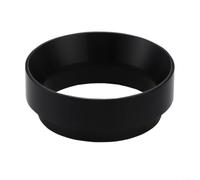 Anello dosatore caffè 51 mm alluminio precisione fit (58 mm nero) | Adatto per portafiltri da 58 mm, doppia area di cattura, riduce al minimo gli sprechi di terra, facile da pulire
