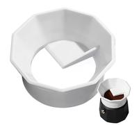 Anello dosatore del caffè, gadget dispenser di polvere, imbuto da 58 mm con costruzione robusta, piattaforma di birra compatta, guida facile e veloce inclusa,