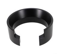 Anello dosatore in alluminio da 58 mm per macina caffè in alluminio (nero) | Su misura per sistemi da 58 mm, impedisce la perdita di macinazione del caffè, compatibile con la serie Eureka Mignon