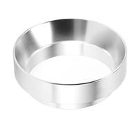 Anello dosatore magnetico per polvere di caffè in lega di alluminio, imbuto dosatore per caffè da 53 mm, anello antipolvere per ricevere polvere volante, per gli amanti del caffè (Argento)