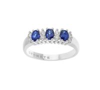 Anello DUCHESSA TRILOGY ORO DIAMANTI ZAFFIRI BLU ANB2559 Comete Donna