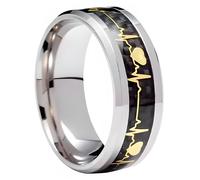 Anello EKG - Argento / Nero / 67mm KP31847