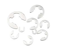 Anello elastico di tipo E in acciaio inossidabile 304, anello di ritenzione aperto a forma di E da Φ1,5 a Φ15, clip a E for il fissaggio della scanalatura dell'albero Spessore fisso(Φ5 [40 pieces])