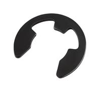 Anello elastico di tipo E Rondella di bloccaggio fissa tipo E in acciaio nero da 500 pezzi M7 M8 M9 Mn65 for albero(M7,10 mm outer diameter)