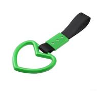 Anello elettrostatico a forma di cuore per auto, cinghia elettrostatica per paraurti posteriore, offre un look elegante e una presa funzionale per un funzionamento più sicuro del veicolo (nero + verde
