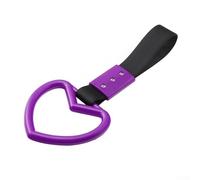 Anello elettrostatico per auto a forma di cuore, per paraurti posteriore, offre un look elegante e una presa funzionale per un funzionamento più sicuro del veicolo (nero + viola)
